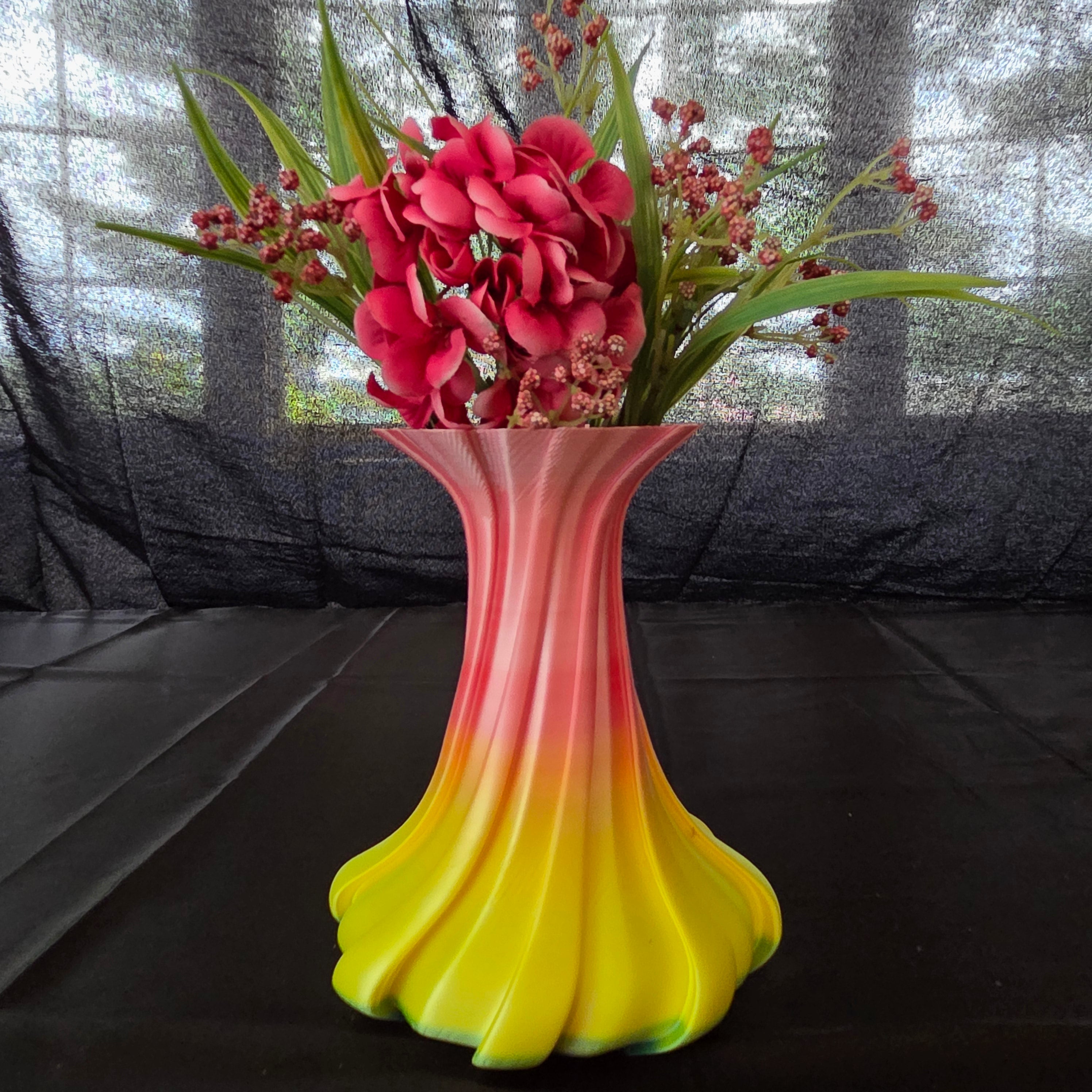 Fluted Spiral Vase